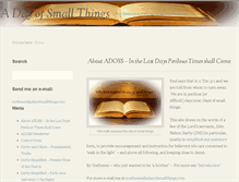 Tablet Screenshot of adayofsmallthings.com